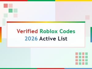 Verified Roblox Codes 2026 – Active Working Codes List