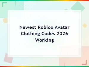 Newest Working Roblox Avatar Clothing Codes