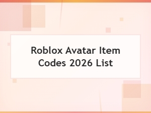 Roblox Avatar Item Codes 2026 List – All Working Codes for Free Items